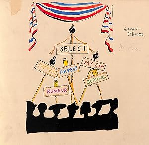 Seller image for Lanvin Paris Select: Arpege/ My Sin/ Pretexte/ Rumeur/ Scandal c1950s Artwork for sale by The Cary Collection
