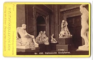Bild des Verkufers fr Fotografie Wiener Photog.-Association, Wien, Ansicht Wien, Weltausstellung 1873, Saal mit Italienischen Sculpturen zum Verkauf von Bartko-Reher