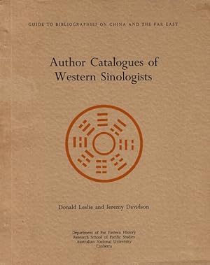 Author catalogues of western sinologists