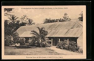 Ansichtskarte Rarotonga, Ecole des Soeurs de Saint-Joseph
