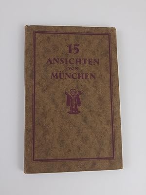 Ansichten Album 15 Ansichten von München , Souveniralbum, Leporello 15 Ansichten von München