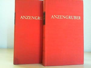 Bild des Verkufers fr Anzengrubers Werke in zwei Bnden (KOMPLETT) - Bd.I: Die Kreuzelschreiber, Der Gwissenswurm, Hand und Herz, Das vierte Gebot, Die Mrchen des Steinklopferhanns/ Bd.II: Der Sternsteinhof, Der Einsam, Zu fromm, Der gottberlegene Jakob u.a. zum Verkauf von Antiquariat im Schloss