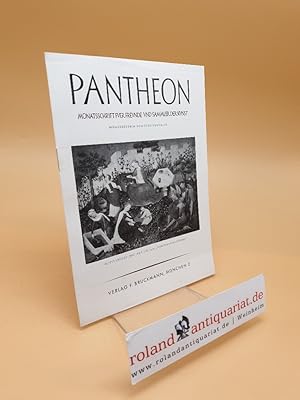 Image du vendeur pour Pantheon ; Monatsschrift fr Freunde und Sammler der Kunst mis en vente par Roland Antiquariat UG haftungsbeschrnkt