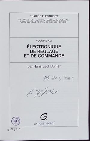 Seller image for Trait d'lectricit de L'cole Polytechnique Fdrale de Lausanne. for sale by Antiquariat Bookfarm