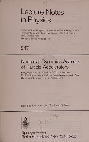 Seller image for Lecture Notes in Physics. Nonlinear Dynamics Aspects of Particle Accelerators. for sale by Antiquariat Bookfarm