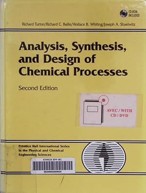 Bild des Verkufers fr Analysis, synthesis, and design of chemical processes. zum Verkauf von Antiquariat Bookfarm