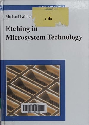 Bild des Verkufers fr Etching in microsystem technology. zum Verkauf von Antiquariat Bookfarm