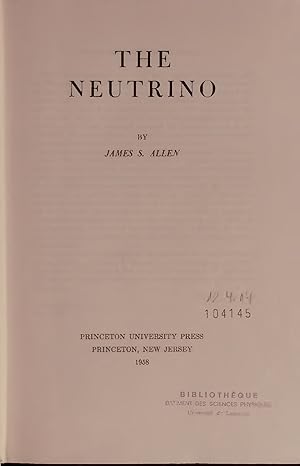 Image du vendeur pour THE NEUTRINO. mis en vente par Antiquariat Bookfarm