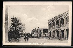 Ansichtskarte Djibouti, Rue du Port