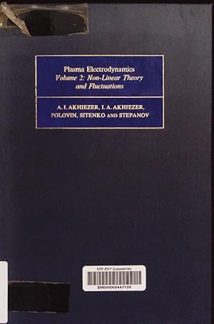 Imagen del vendedor de Non-Linear Theory and Fluctuations. Plasma Electrodynamics. a la venta por Antiquariat Bookfarm