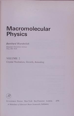 Bild des Verkufers fr Macromolecular physics. zum Verkauf von Antiquariat Bookfarm