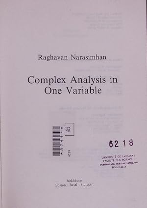 Imagen del vendedor de Complex analysis in one variable. a la venta por Antiquariat Bookfarm