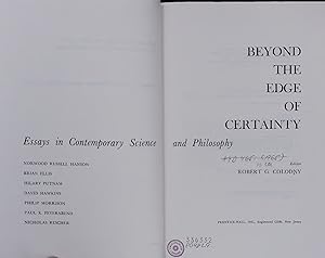 Bild des Verkufers fr BEYOND THE EDGE OF CERTAINTY. Essays in Contemporary Science and Philosophy zum Verkauf von Antiquariat Bookfarm