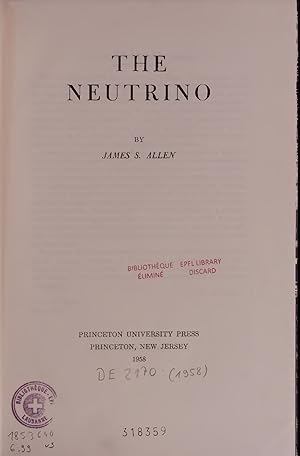 Image du vendeur pour THE NEUTRINO. mis en vente par Antiquariat Bookfarm