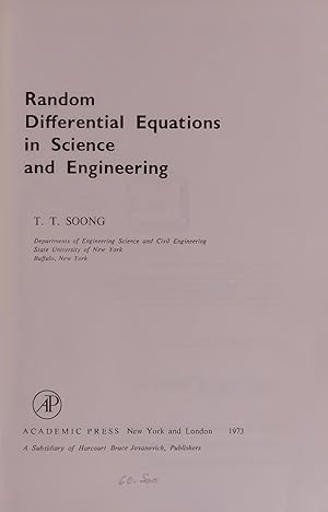 Seller image for Random Differential Equations in Science and Engineering. for sale by Antiquariat Bookfarm