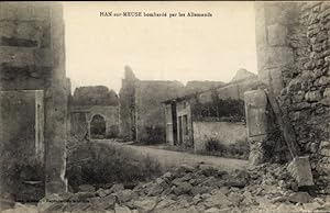 Ansichtskarte / Postkarte Han sur Meuse Ardennes, Kriegszerstörungen, I WK