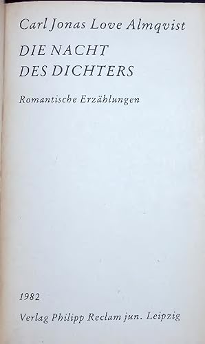 Seller image for DIE NACHT DES DICHTERS. for sale by Antiquariat Bookfarm