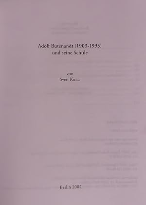 Bild des Verkufers fr Adolf Butenandt (1903-1995) und seine Schule. zum Verkauf von Antiquariat Bookfarm