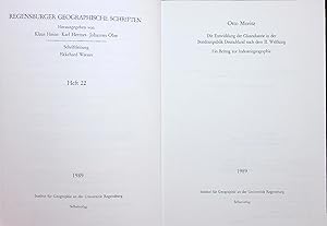 Seller image for Die Entwicklung der Glasindustrie in der Bundesrepublik Deutschland nach dem II. Weltkrieg. REGENSBURGER GEOGRAPHISCHE SCHRIFTEN, Heft 22 for sale by Antiquariat Bookfarm