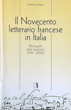 Bild des Verkufers fr Il Novecento letterario francese in Italia zum Verkauf von Librodifaccia