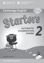 Immagine del venditore per Cambridge English Young Learners 2 for Revised Exam from 2018 Starters Answer Booklet: Authentic Examination Papers venduto da moluna