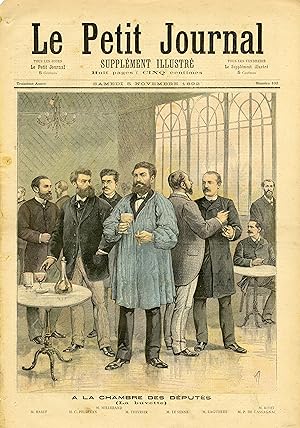 "LE PETIT JOURNAL N°102 du 5/11/1892" LA BUVETTE DE LA CHAMBRE DES DÉPUTÉS / LE DÉJEUNER DE CAMIL...