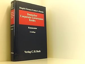 Bild des Verkufers fr Kommentar zum Deutschen Corporate Governance Kodex: Kodex-Kommentar Kodex-Kommentar zum Verkauf von Book Broker