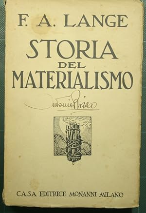 Bild des Verkufers fr Storia critica del materialismo zum Verkauf von Antica Libreria Srl