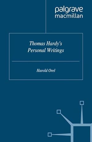 Seller image for Thomas Hardy\ s Personal Writings for sale by moluna