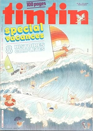 Image du vendeur pour Revista Tintin num 26, ao 38, 26/6/83: Special vacances, 8 histoires completes (100 pages) mis en vente par El Boletin