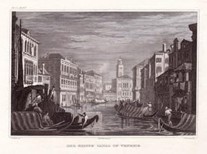 Seller image for Der grosse Canal in Venedig. Stahlstich aus Meyer`s Universum. for sale by Antiquariat Heinz Tessin