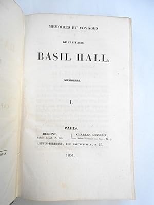 Image du vendeur pour Memoires et voyages du Capitaine Basil Hall. 4 vols. mis en vente par Antiquariat Fatzer ILAB