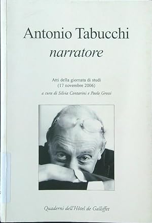 Bild des Verkufers fr Antonio Tabucchi narratore zum Verkauf von Librodifaccia