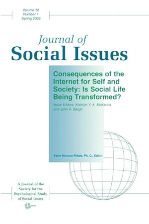 Immagine del venditore per Consequences of the Internet for Self and Society: Is Social Life Being Transformed? venduto da moluna