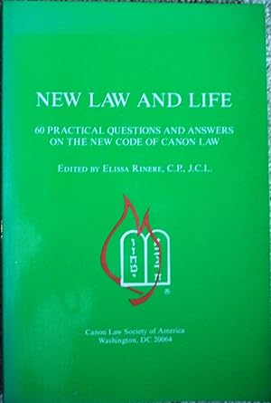 Imagen del vendedor de New Law and Life: 60 Practical Questions and Answers on the New Code of Canon Law a la venta por Redux Books