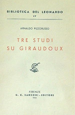 Seller image for Tre studi su Giraudoux for sale by Librodifaccia