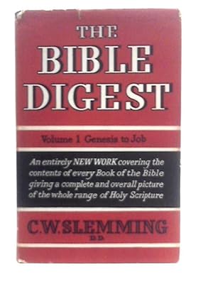 Immagine del venditore per The Bible Digest. Volume 1. Old Testament (Genesis - Job) venduto da World of Rare Books