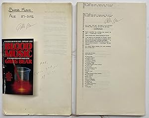 Imagen del vendedor de Two rare proofs. Blood Music and Corona a la venta por Gaabooks