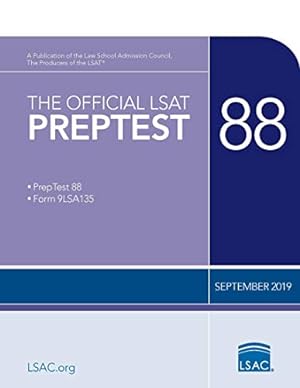 Immagine del venditore per The Official LSAT PrepTest 88: (September 2019 LSAT) venduto da -OnTimeBooks-