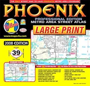 Seller image for Phoenix PROFESSIONAL Metro Area Street Atlas (Yellow 1 Series of Maps and Atlases) (Yellow1 Series of Maps and Atlases) for sale by -OnTimeBooks-