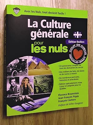 Immagine del venditore per La culture gnrale pour les nuls, dition Qubec venduto da Claudine Bouvier