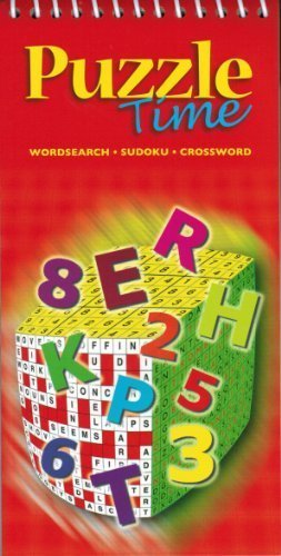 Image du vendeur pour Puzzle Time - Wordsearch - Sudoku - Crossword - Red Cover Version (Red Volume) mis en vente par -OnTimeBooks-