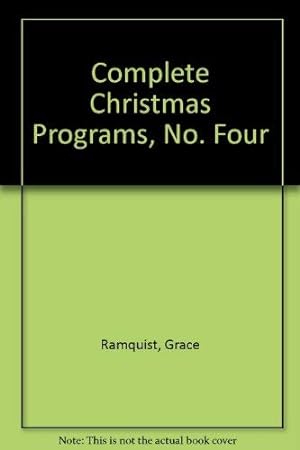 Bild des Verkufers fr Complete Christmas Programs, No. Four zum Verkauf von -OnTimeBooks-
