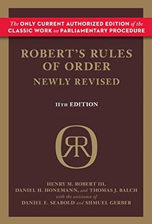 Seller image for Robert's Rules of Order Newly Revised for sale by -OnTimeBooks-