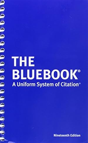 Seller image for The Bluebook: A Uniform System of Citation for sale by -OnTimeBooks-