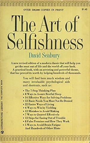 Bild des Verkufers fr The Art of Selfishness zum Verkauf von -OnTimeBooks-