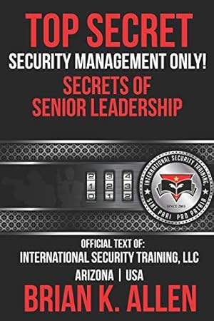 Image du vendeur pour Top Secret: Security Management Only! mis en vente par -OnTimeBooks-