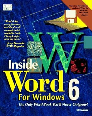 Bild des Verkufers fr Inside Word for Windows 6/Book and Disk zum Verkauf von -OnTimeBooks-
