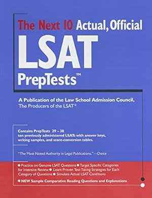 Seller image for The Next 10 Actual, Official LSAT PrepTests (Lsat Series) for sale by -OnTimeBooks-