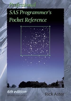 Immagine del venditore per Professional SAS Programmer's Pocket Reference venduto da -OnTimeBooks-